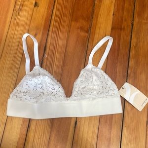 White lace bralet from Lively,Medium
